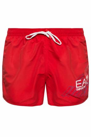 Szorty z nadrukowanym logo, zdjęcie 1 Szorty z nadrukowanym logo od EA7 Emporio Armani